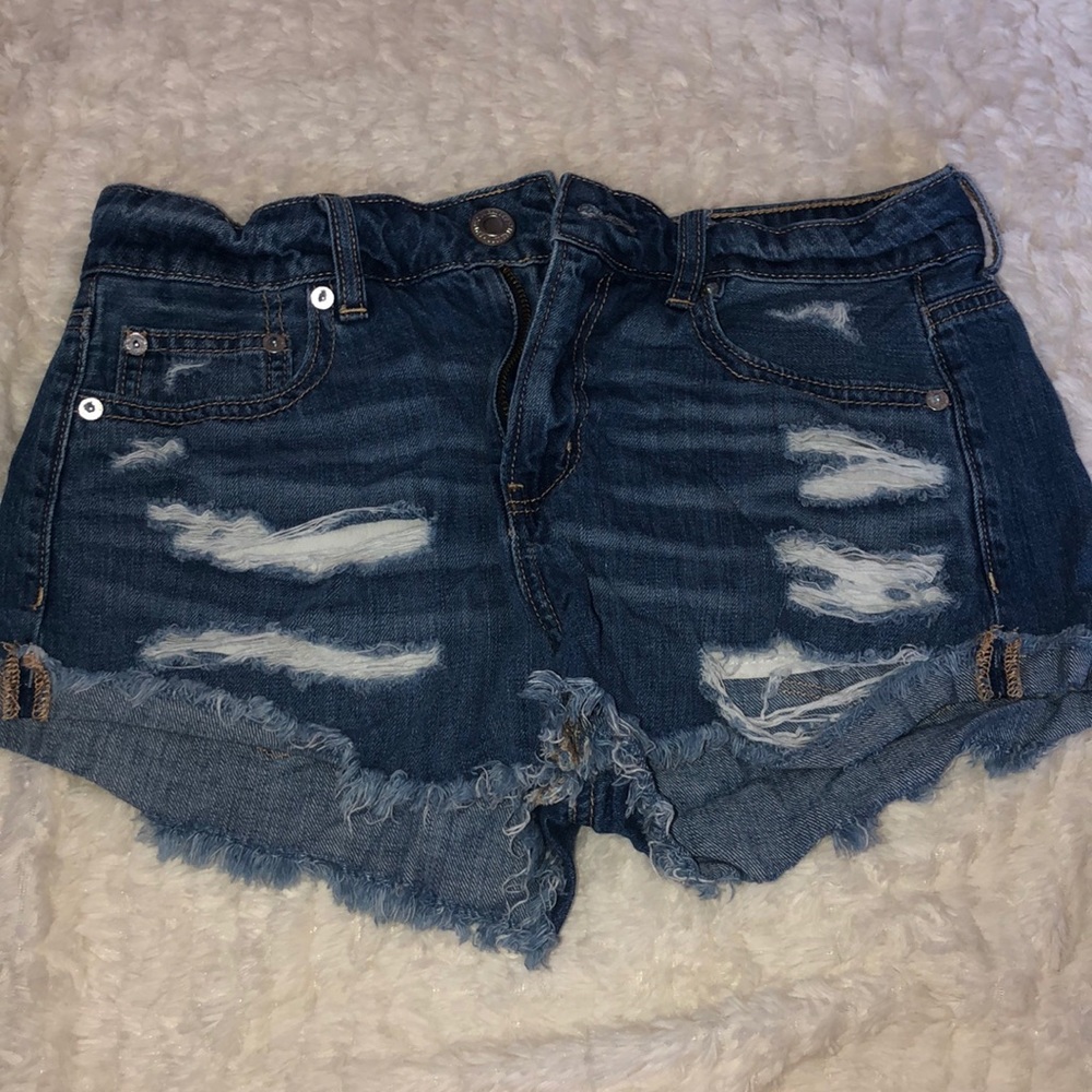 Mid rise jean shorts. Size 4.